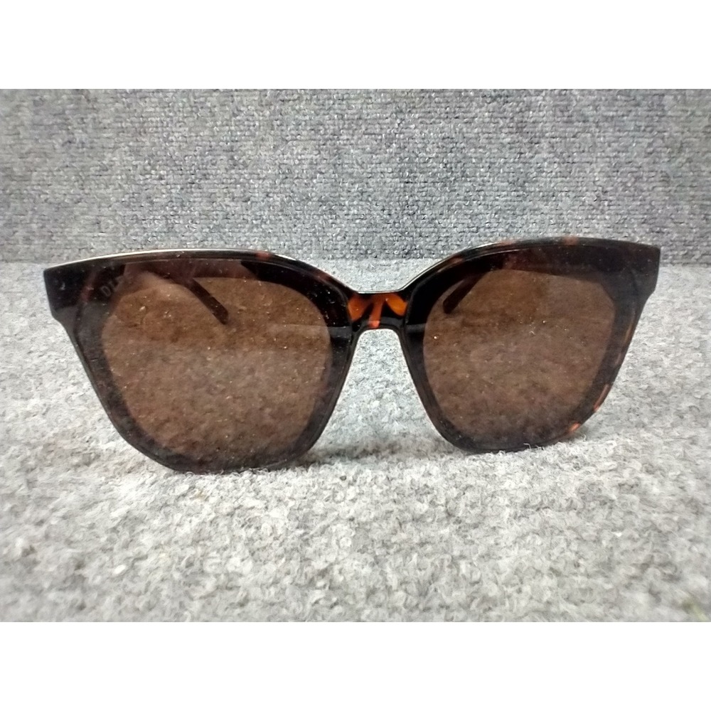 DIFF‎ Eyewear Tobin Tortoise Oversized Square Sunglasses DE01-0429-TOBNN 63mm
